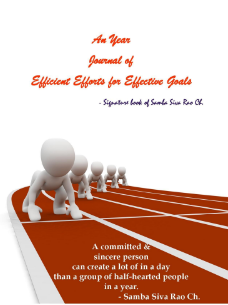 An Year Journal for Efficient Efforts for Effective Goals book by SSR An Year Journal for Efficient Efforts for Effective Goals book by SSR